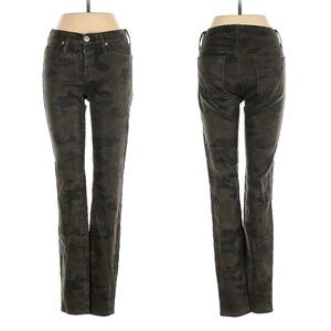 Hudson Womens Jeans Size 25 Army Green Camouflague Nico Super Skinny Mid Rise